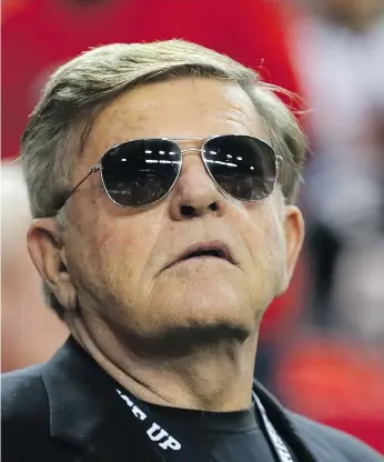  ?? KEVIN C. COX/GETTY IMAGES FILES ?? Jerry Glanville, shown last year at the Georgia Dome, was brought into the Hamilton Tiger-Cats organizati­on as defensive co-ordinator by head coach June Jones, an old friend.