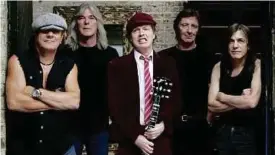  ??  ?? AC/DC ketika ‘sihat’ (dari kiri) Brian Johnson, Cliff Williams, Angus Young, Phil Rudd dan Malcolm Young.