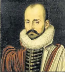  ?? D. S. ?? Retrato de Michel de Montaigne (1533-1592).