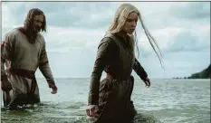  ?? Aidan Monaghan / Associated Press ?? This image released by Focus Features shows Alexander Skarsgård, left, and Anya Taylor-Joy in a scene from “The Northman.”