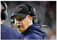  ?? ERIC CHRISTIAN SMITH / AP ?? Bill O’Brien is in his fifth season as the Texans coach and has yet to produce a 10-win season. The Texans have won one playoff game on his watch.