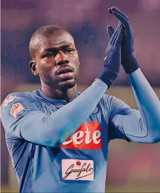  ?? LAPRESSE ?? Kalidou Koulibaly, 26 anni, alla quarta stagione al Napoli