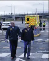  ??  ?? Gardaí at the scene of the shooting on Sunday, May 20.