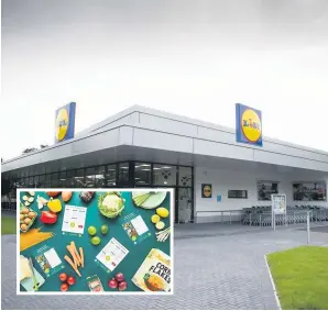 ??  ?? Helping out Lidl want to tackle food waste through their new scheme