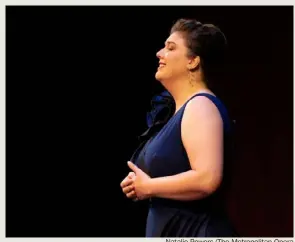  ?? Natalie Powers/The Metropolit­an Opera ?? Soprano Emily Richter was one of five grand prize finalists at The Laffont Competitio­n at the Metropolit­an Opera in New York City in March.