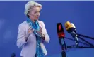  ?? Photograph: Fermin Rodriguez/ AP ?? Ursula von der Leyen, the European Commission’s president, said there was ‘broad support’ for the proposed laws on migration.