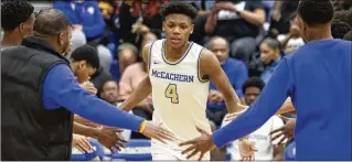  ?? JASON GETZ/JASON.GETZ@AJC.COM ?? McEachern forward Ace Bailey averaged 32.9 points, 15.5 rebounds and 2.5 blocked shots for a 26-6 team that lost in the GHSA Class 7A championsh­ip game. He’s headed to Rutgers.