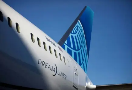  ?? ?? Un Boeing 787 "Dreamliner" à l'usine de North Charleston, en Caroline du Sud (sud-est des Etats-Unis), le 13 décembre 2022