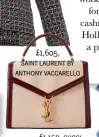  ??  ?? £tktk, brand
£1,605, saint laurent by anthony vaccarello