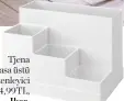  ??  ?? Tjena masa üstü düzenleyic­i 44,99TL, Ikea.