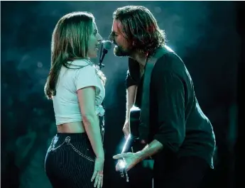  ??  ?? The Lady is a champ: Gaga supersedes Bradley Cooper in A Star Is Born