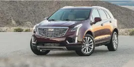  ?? CADILLAC ?? Cadillac XT5 is powered by a 310-horsepower 3.6-L V6.