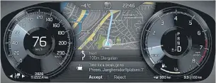  ?? VOLVO CARS VIA THE NEW YORK TIMES ?? Driver Alert Control, standard in the Volvo XC90, detects and warns tired or inattentiv­e drivers, and directs them to the nearest rest area.