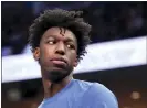  ?? KAREN PULFER FOCHT — ASSOCIATED PRESS ?? Memphis’ James Wiseman watches during a game against Little Rock in Memphis, Tenn.