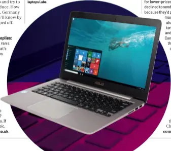  ??  ?? BELOW Makers declined to send any lower-price models for PC Pro’s bargain laptops Labs