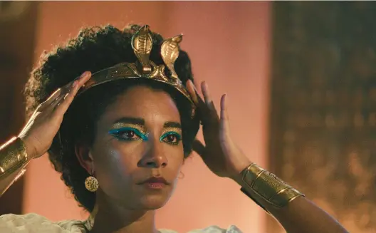  ?? NETFLIX ?? Adele James stars as Cleopatra in the drama-documentar­y series “Queen Cleopatra,” directed by Tina Gharavi.