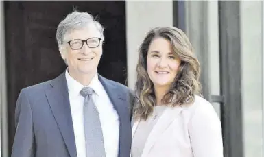  ?? Julien de la Rosa / Efe ?? Bill i Melinda Gates, l’abril del 2017 a París.