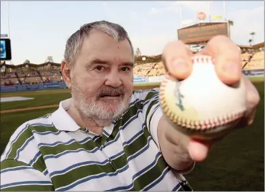  ?? Keith Birmingham/ San Gabriel Valleytrib­une/zuma Press/tns ?? In this file photo, Steve Dalkowski, here throwing out the ceremonial first pitch at Dodger Stadium in Los Angeles in 2009, was considered by some to be the fastest pitcher in baseball history.this month, a documentar­y and a book about Dalkowski’s life will be released.