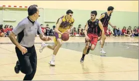  ?? FOTO: BISBAL BÀSQUET ?? El Grupo Marthe UE Mataró B ganó en la pista del Sol Gironès Bisbal (46-54)