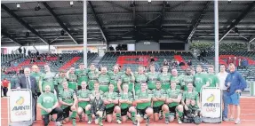  ??  ?? Latest Weekly News ‘Your Sports’ Team of the Week Clwb Rygbi Abergele 1st XV pictured after winning the 2013/14 Intermedia­te Cup