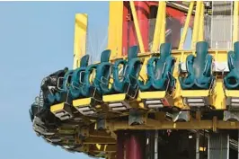  ?? 24.RICARDO RAMIREZ BUXEDA/ORLANDO SENTINEL ?? The Slingshot Group operated the Orlando Free Fall and Orlando Slingshot, which both suspended all ride operations after the death of 14-year old Tyre Sampson on March