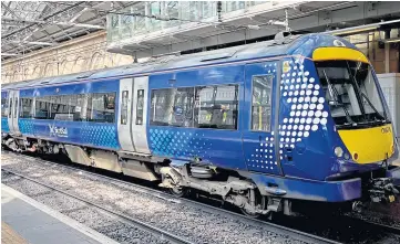  ?? ?? ON TRACK: Aslef believes agreement on a new pay deal with Scotrail could be “close”.