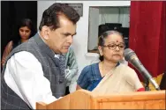  ??  ?? Amitabh Kant and Dr Sudha Gopalakris­hnan launching the Museum Mapping Project alongside Sahapedia.
