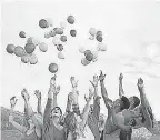  ?? GETTY IMAGES GETTY IMAGES ?? The joyful act of releasing balloons in the air can have harmful effects on wildlife.