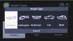  ??  ?? Model options? The mz-32 has you covered! From fixed wings, to helis, to drones and even surface vehicles, the mz-32 has the versatilit­y to handle all types.