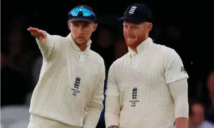  ??  ?? Joe Root and Ben Stokes during last summer’s Ashes series. The vice-captain is set to deputise while Root attends the birth of his second child. Photograph: Adrian Dennis/AFP/Getty Images