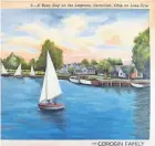  ?? SCOTT A. DOMMIN ?? One of the postcards reproduced as a mural shows the Vermilion Lagoons from almost a century ago.