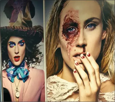  ??  ?? Shock: Women’s Aid workers say Superdrug’s Halloween posters could remind women of their suffering