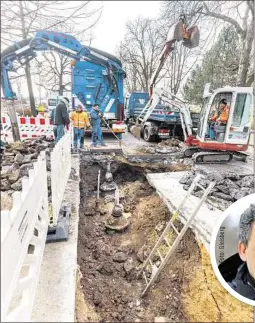  ??  ?? Die Gewandhaus­straße ist seit Donnerstag dicht (F.o.). Erneut gibt es Probleme mit dem Zwickauer Trinkwasse­rsystem (F.u.).