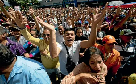  ?? AP ?? Venezuela has descended into chaos since the so-called Bolivian Revolution.