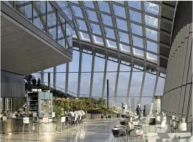  ??  ?? HIGH TIME: Sky Garden offers panoramic views of the city and beyond