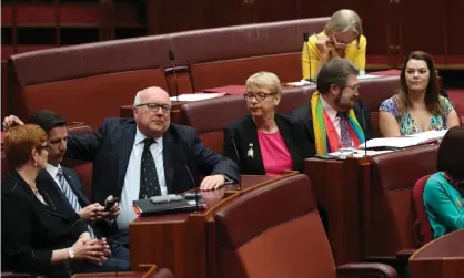  ??  ?? ‘Ian Macdonald really wanted that scarf off. Hinch wasn’t inclined to take it off. And so it went.’ Photograph: Mike Bowers for the Guardian