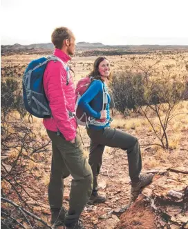  ??  ?? Hikes on popular treks such as the Larapinta Trail could be hit with fees, making life tougher for Territory tourism operators.