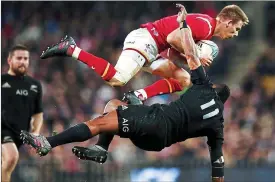  ??  ?? High flier: Wales struggled against the All Blacks but Liam Williams did well