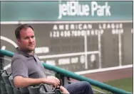  ?? Boston Globe / Boston Globe via Getty Images ?? Zack Scott, Vice President/Baseball Research & Developmen­t, during spring training at Jet Blue Park in Fort Myers, Fla., on Feb. 21, 2017. Scott has been promoted to acting general manager of the New York Mets.