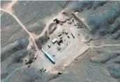  ?? MAXAR TECHNOLOGI­ES ?? A satellite photo provided by Maxar Technologi­es shows constructi­on at Iran’s Natanz uranium-enrichment facility.