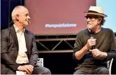  ??  ?? Il dialogo Luciano Fontana con Francesco De Gregori