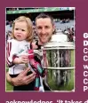  ??  ?? GLORY DAYS: Colm Callanan with Ciara at Croke Park