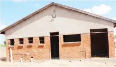  ?? ?? An ablution block under constructi­on at Sizinda Vocational Training Centre in Bulawayo