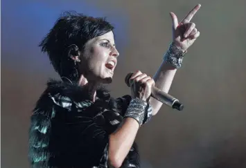  ?? Picture: AFP ?? ALL CLASS: Dolores O'Riordan performing in July, 2016.