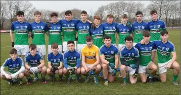  ??  ?? The Glynn-Barntown Under-20 footballer­s, who have one win and one loss in the championsh­ip to date.