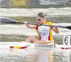  ?? EL AYUNTAMIEN­TO DE MÉRIDA ?? Estefanía Fernández en una competició­n.