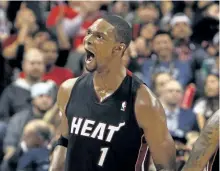  ?? DAVE ABEL/TORONTO SUN FILES ?? Chris Bosh has missed chunk of each of the last two seasons because of blood clots and now it appears his time with the Miami Heat, and possibly his career, is over.
