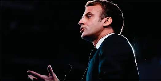  ?? ?? Le président de la République Emmanuel Macron en clôture du congrès des maires le 18 novembre dernier. (Crédits : POOL)