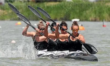  ??  ?? The women’s K4, above, of Caitlin Ryan, Aimee Fisher, Kayla Imrie and Lisa Carrington don’t train at the High Performanc­e Centre in Lake Karapiro although it was built, according to Sport NZ boss Peter Miskimmin, left, to emulate the success that rowing had found at the venue.