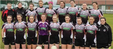  ??  ?? The new-look Sligo ladies team who travelled to Clare for their opening game of the LIDL NFL.